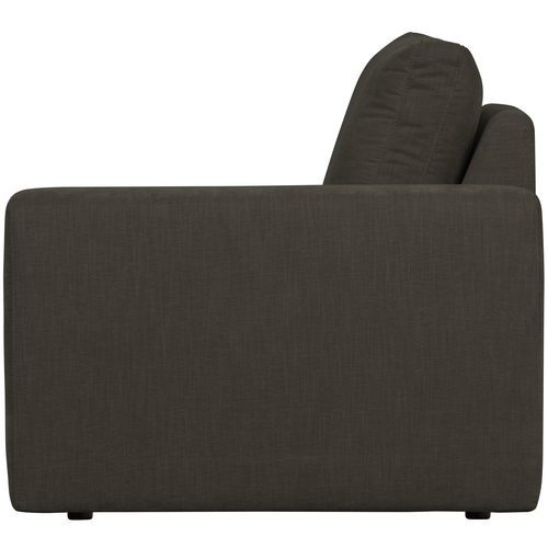 vtwonen 1-zits bank element met arm rechts Family - Polyester - Antraciet - 85x115x98