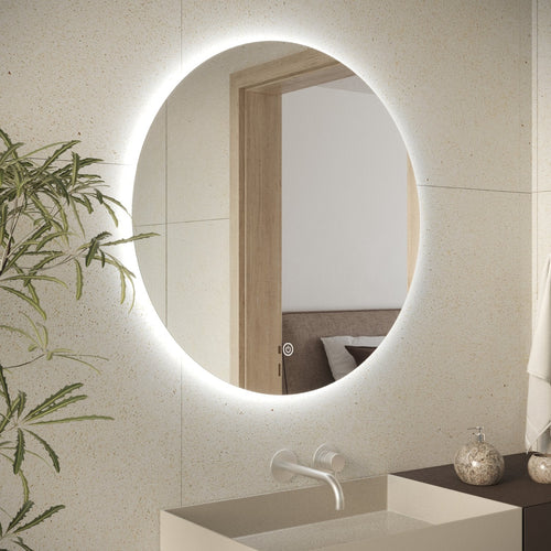 LOMAZOO badkamerspiegel Chicago - met LED verlichting & anti condens - rond - 60 cm
