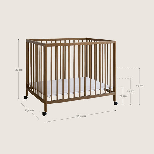 Petite Amélie Baby box Nois - 75x95 cm - Premium Cocoa - vtwonen shop