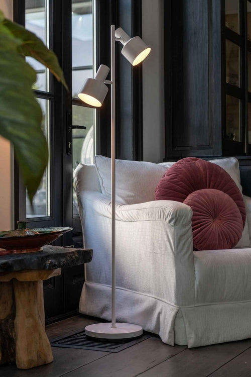 Artdelight vloerlamp Twinkle - 2 lichts - 28  x 150   cm - wit