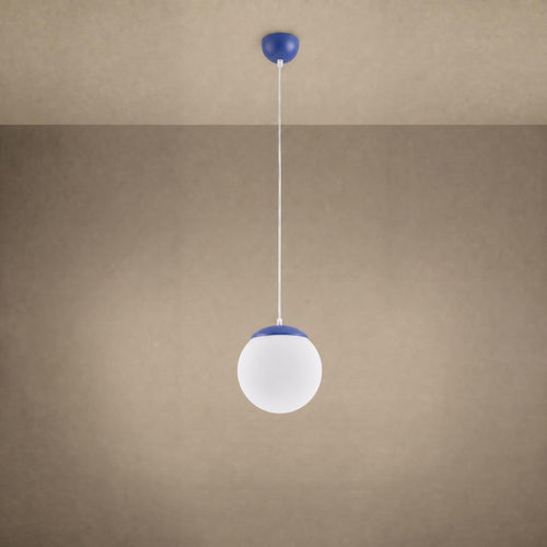 Sollux Lighting Hanglamp UGO 20 ultramarijn - 20x20x110cm