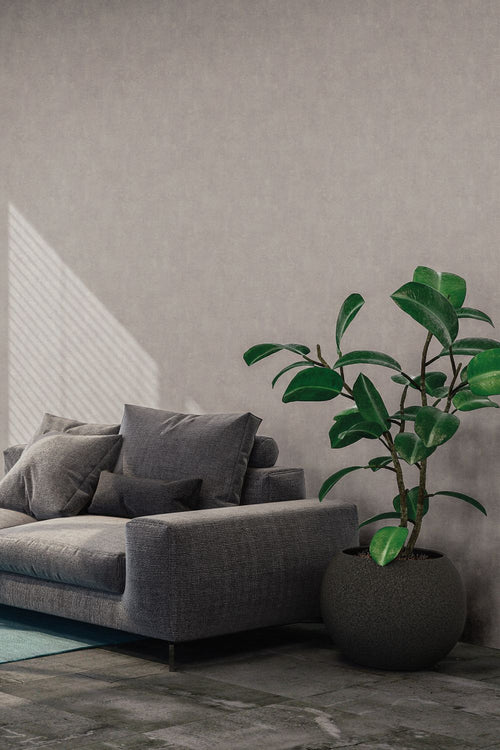 Livingwalls behang geschilderd effect lichtgrijs - 53 cm x 10.05 m - AS-374183