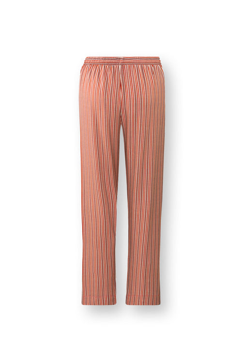 Pip Studio - Belin Pyjama Broek Dames - Kente Stripe - Roze - XS