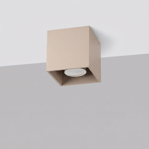 Sollux Lighting Plafondlamp QUAD 1 taupe - 10x10x10cm
