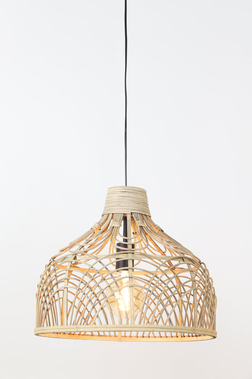 Light & Living - Hanglamp POCITA - Ø42x35cm - Bruin - vtwonen shop