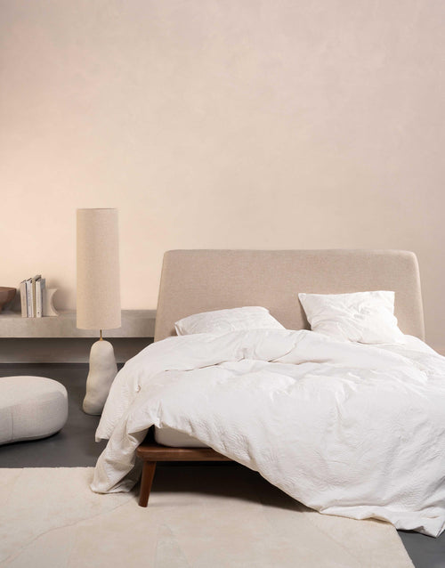 Essenza Palma dekbedovertrek - Lits-Jumeaux - 240x200/220 cm - Wit