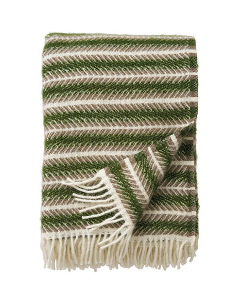 Klippan 100% wollen deken - Oscar - multi green - 130x200cm