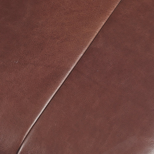 Furnhouse bankje Athea - Bruin - Leer - 50x120x48