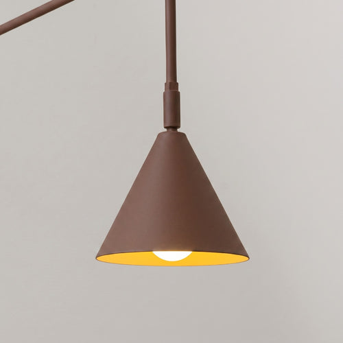 Sollux Lighting Wandlamp NOX bruin - 14x61x30cm