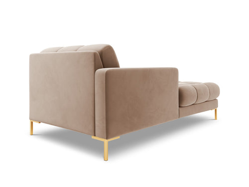 Cosmopolitan Design linker meridiaan Bali flueel, beige - 185x102x75cm