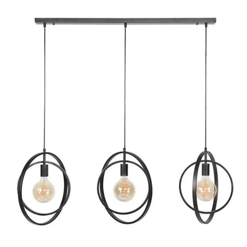 Ylumen hanglamp Turn - 3 lichts - 40  x 150   cm - zwart - vtwonen shop