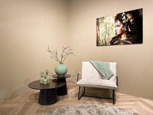 Livingfurn salontafel Salvator - 80cm - mangohout - bruin