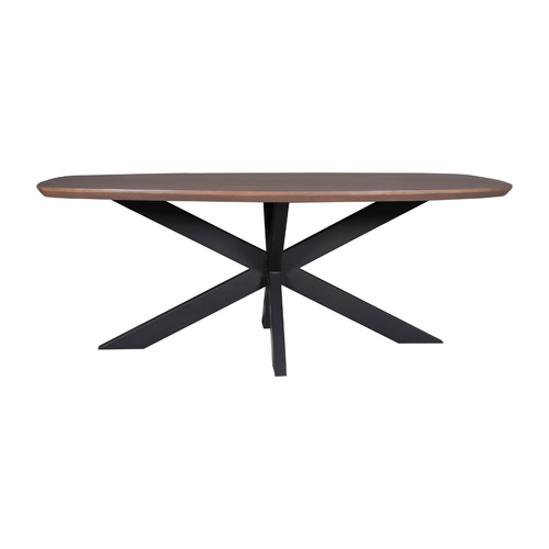 Starfurn  eettafel Madison - zwart - 100x200x76cm