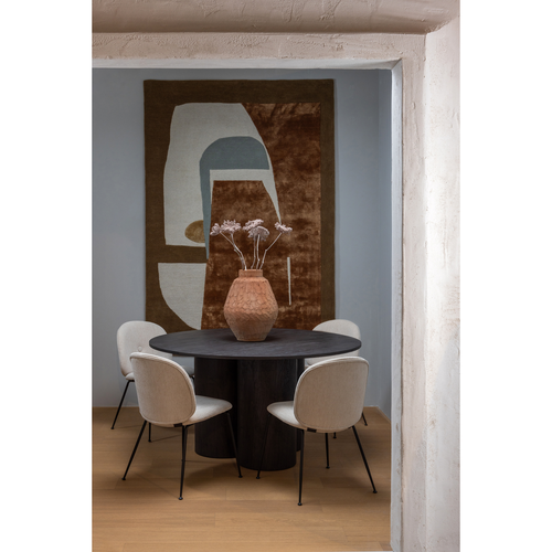 WOOOD eettafel Oona - MDF - Donkerbruin - 75x140x140 - vtwonen shop