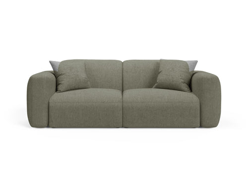 Cosmopolitan Design Modulaire bank Strino 3-zits, structurele stof donker olijfgroen - 98x220x78cm