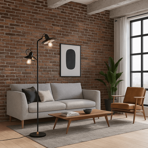 Kare Design Vloerlamp Speaker Duo 149cm zwart - vtwonen shop