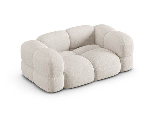 Cosmopolitan Design Bank Loretto 2-zits, structurele stof beige - 100x180x68cm