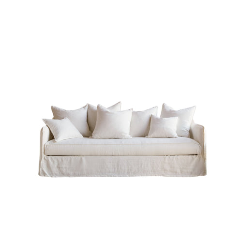 Tikamoon Ariane - Bank van wit linnen, 5 zitplaatsen - Wit - vtwonen shop