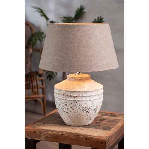 Light & Living lampvoet Toba - grijs - Ø25cm