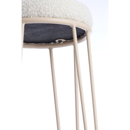 Light & Living barkruk ALICE - Ø14x73cm - wit