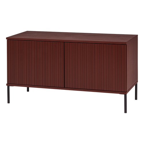 WOOOD tv meubel 100 cm New Gravure - Grenen - Bordeauxrood