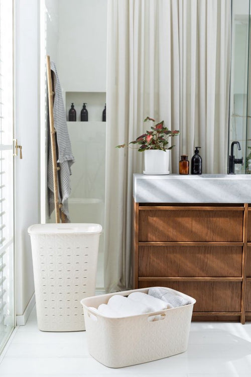 Curver Softex Wasmand - 45 liter - 57x37x27cm - Beige - vtwonen shop