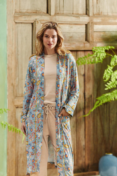 Pip Studio - Nisha Kimono Women - Jameela - Blue - M - vtwonen shop