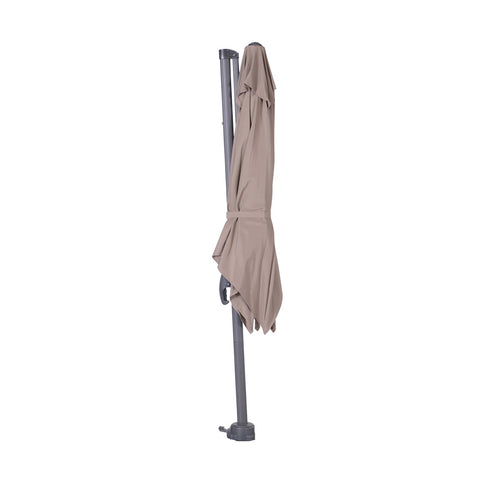 Hawaii parasol S - 250x250 cm - carbon black - taupe - vtwonen shop