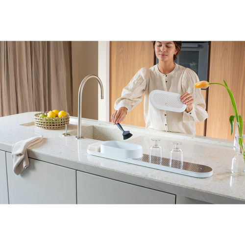 Brabantia SinkStyle Organiser Set, 2-delig (organiser met afdruipbak) - Mineral Fresh White