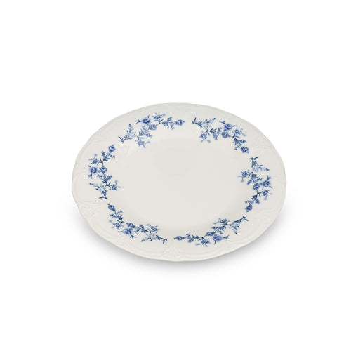 Bonbistro - Plat bord 27,5cm blue flower Retro - Set van 6