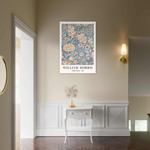 Artfulprints Poster met Lijst William Morris - Double bough 1890   - 50x70 cm - Blauw