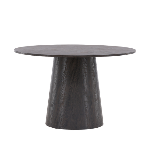 Nest living Trude Houten Eettafel Donkerbruin - Ø 120 cm - vtwonen shop