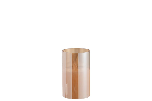 J-Line lamp Blinkend - glas - goud - small - LED lichtjes