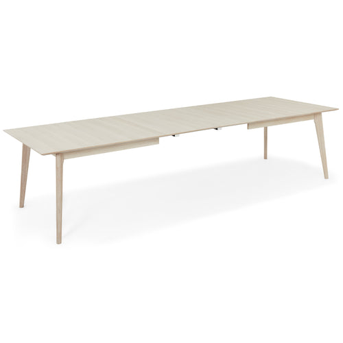 Furnhouse uitschuifbare eettafel Porto - Witte olie - 220/320x105 cm