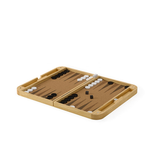 Umbra bordspel voor backgammon en dammen Blitz - 37 x 24 x 5 cm - naturel