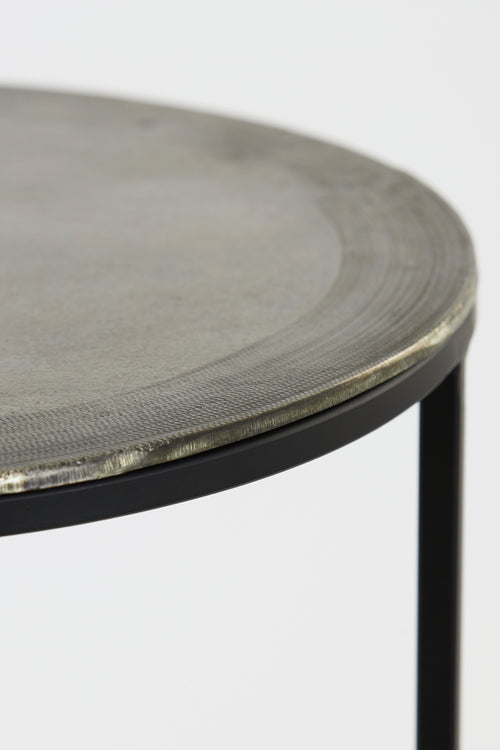 Light & Living bijzettafel TALCA - Ø49x50.5cm - zilver - Set van 2 - vtwonen shop