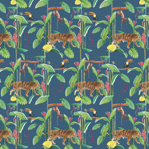 Catchii Behang Tiger Jungle donker blauw - vtwonen shop