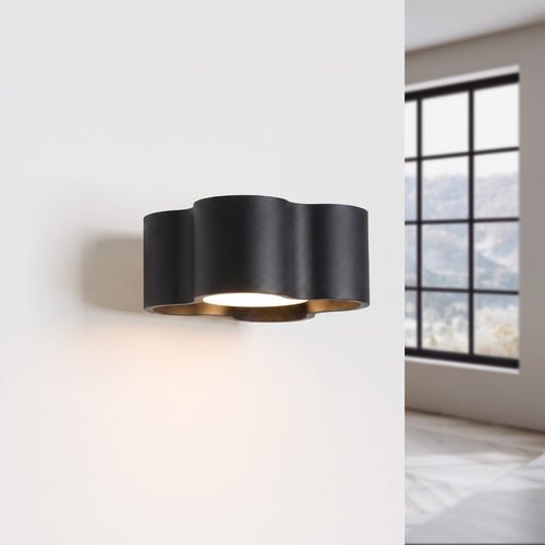 Sollux Lighting Wandlamp OVIO zwart Gx53 - 12x14,5x6cm
