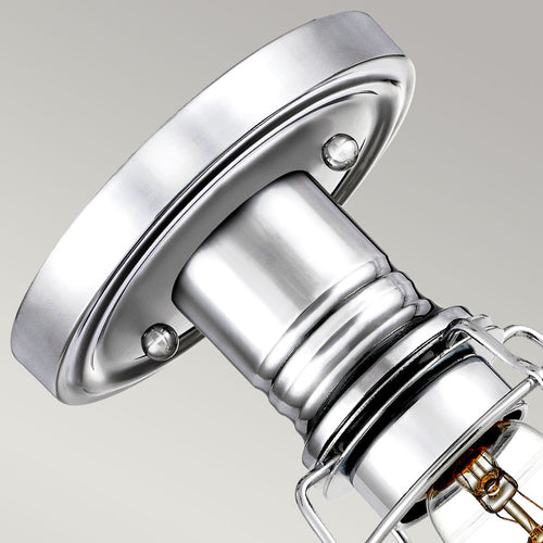 Elstead Quoizel Mixon Semi Flush Plafondlamp Gepolijst Chroom