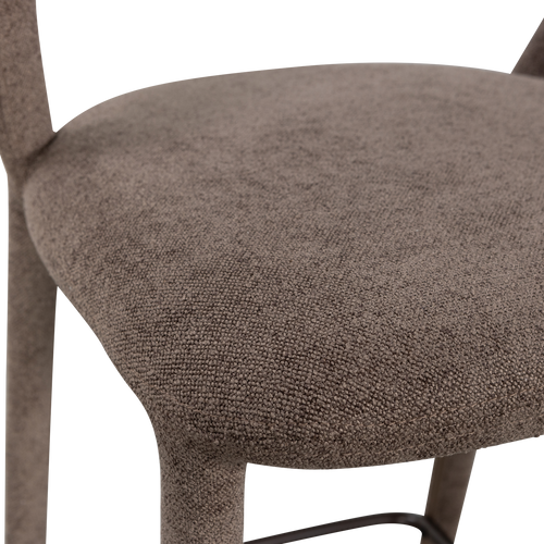WOOOD barstoel Noble - Polyester - Taupe - 95x48x52 - vtwonen shop