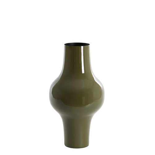 Light & Living vaas Sindo - groen - Ø22cm