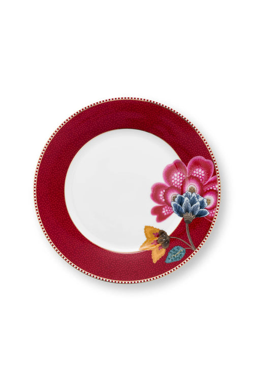 Pip Studio - Blooming Tales Fantasy Dark Red - Ontbijtset - Serviesset 3-delig
