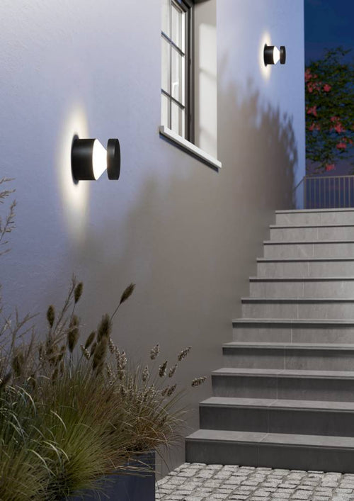 EGLO plafondlamp buiten Melzo - led - 13.5 cm - zwart - vtwonen shop