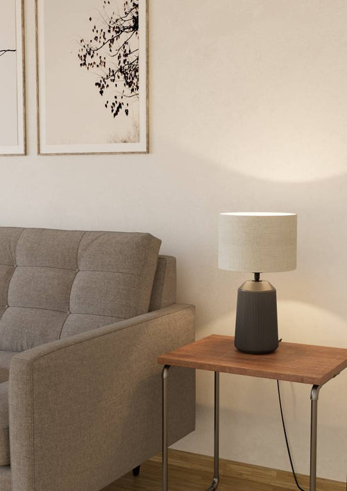 EGLO tafellampen Capalbio - e27 - keramiek - grijs - vtwonen shop