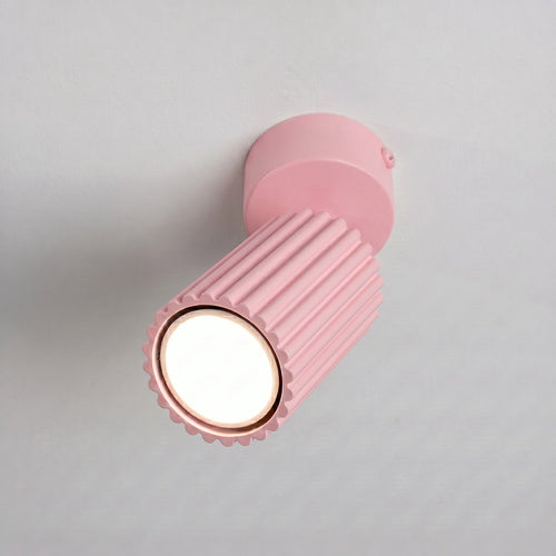 Sollux Lighting Plafondlamp KARBON 1 roze - 7x7x18cm