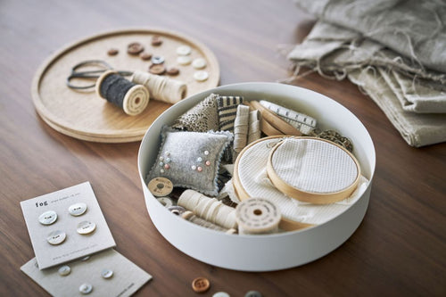 Yamazaki Opbergdoos met Deksel - Laag - Rin - Wit - vtwonen shop