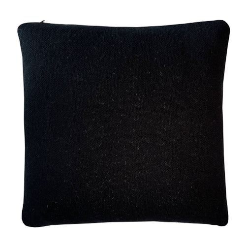 Malagoon kussen Floral victory - zwart - 50x50cm 100% organisch katoen