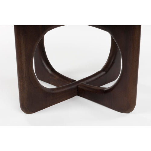 Housecraft Living Jani Salontafel Rond 60 cm Mangohout Donkerbruin