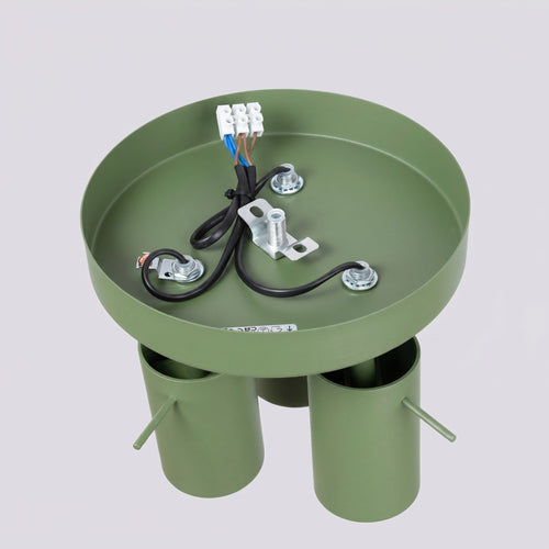 Sollux Lighting Plafondlamp RING 3P salie - 25,7x25,7x14,5cm