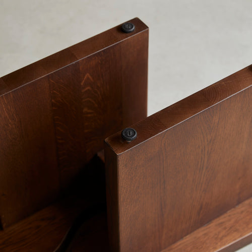 Tikamoon Massief eiken bijzettafel - Donkerbruin - vtwonen shop